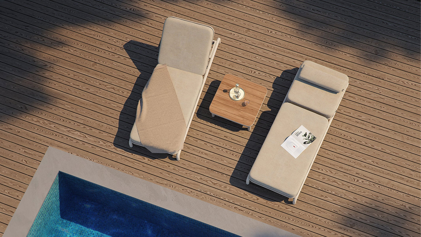 Kirra Sunbed - Waterbestendige zonnebank van duurzame materialen