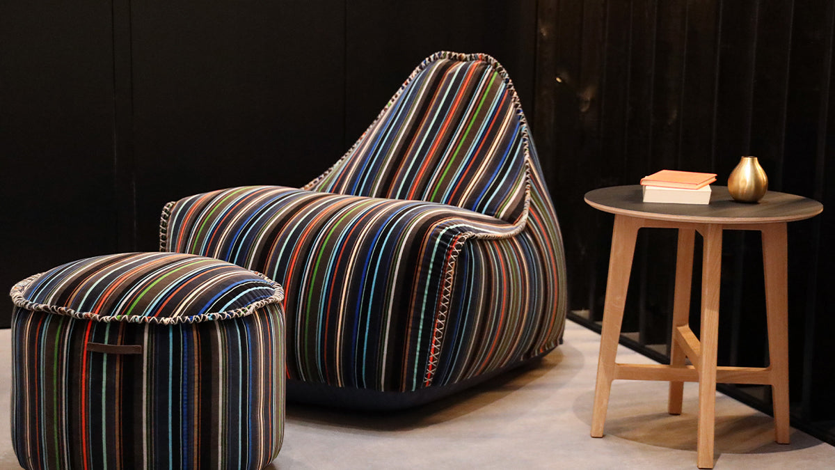 Lounge Chair & Pouf Paul Smith - Limited Edition - Exclusief ontworpen Limited Edition Lounge Chair