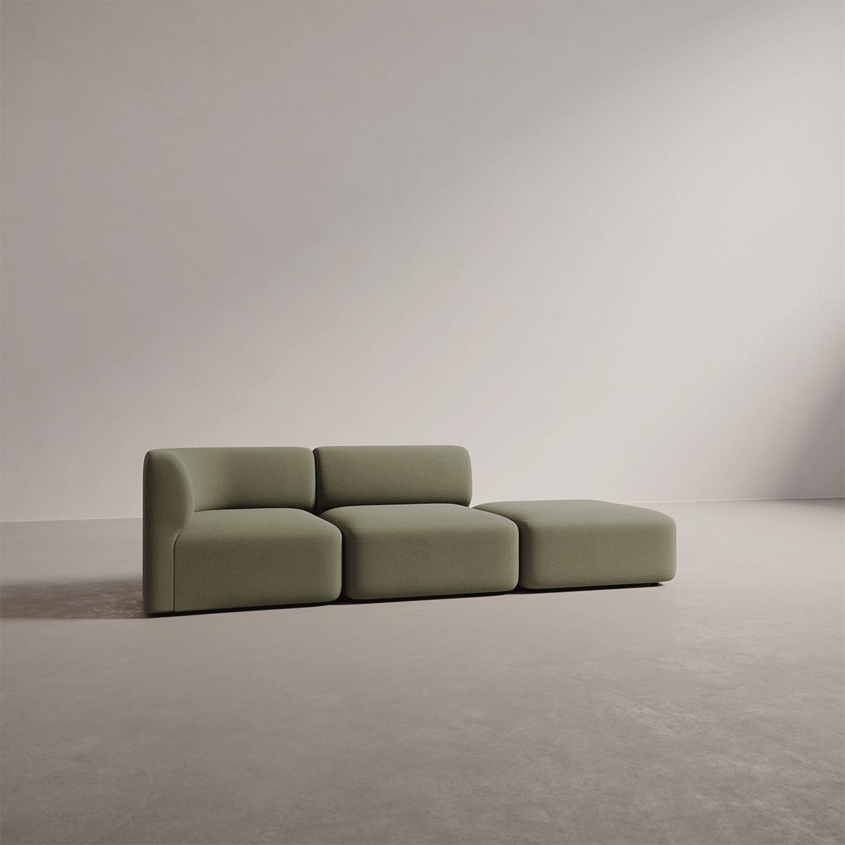 Fjord Sofa - 3 Seater Chaise Right - De dynamische modulaire bank voor een moderne woning