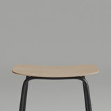 Frame Bar Stool - Leather w/ backrest