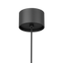 Ease 180 hanglamp boven de eettafel in zwart van sackit productfoto op een witte achtergrond