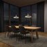 Dawn Pendant Ø40 hanglamp in zwart van sackit gestyled in een interieur