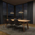 Dawn Pendant Ø40 hanglamp in zwart van sackit in een Scandinavisch interieur