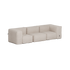 Soft Sofa Outdoor 3 Seater in Kirra Sand van sackit productfoto op een witte achtergrond