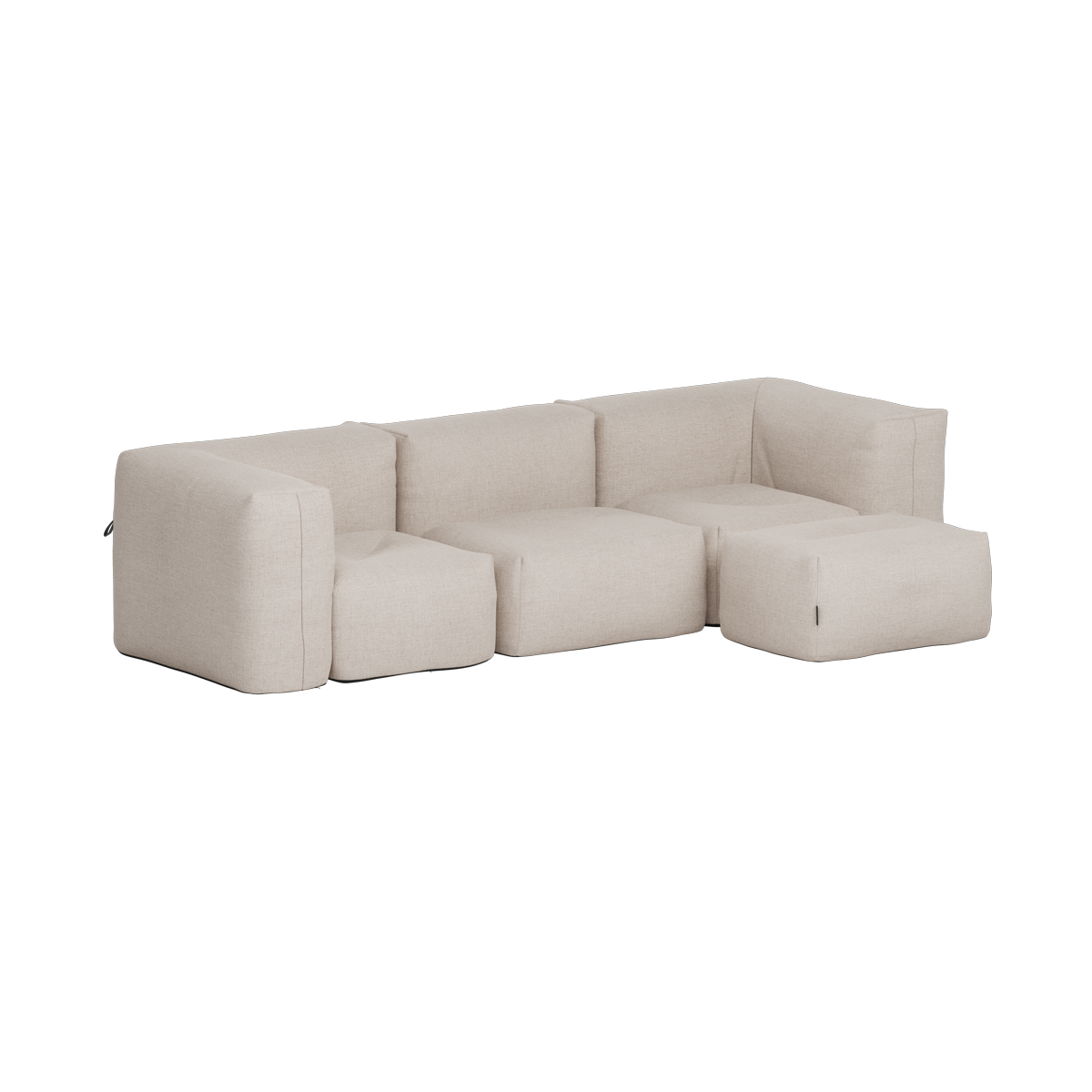 Soft Sofa Outdoor - 3 seater w/pouf