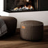 Canvas Pouf in Canvas Brown van sackit binnen bij natuurlijk licht