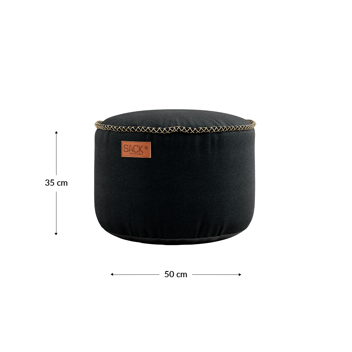 Canvas Pouf