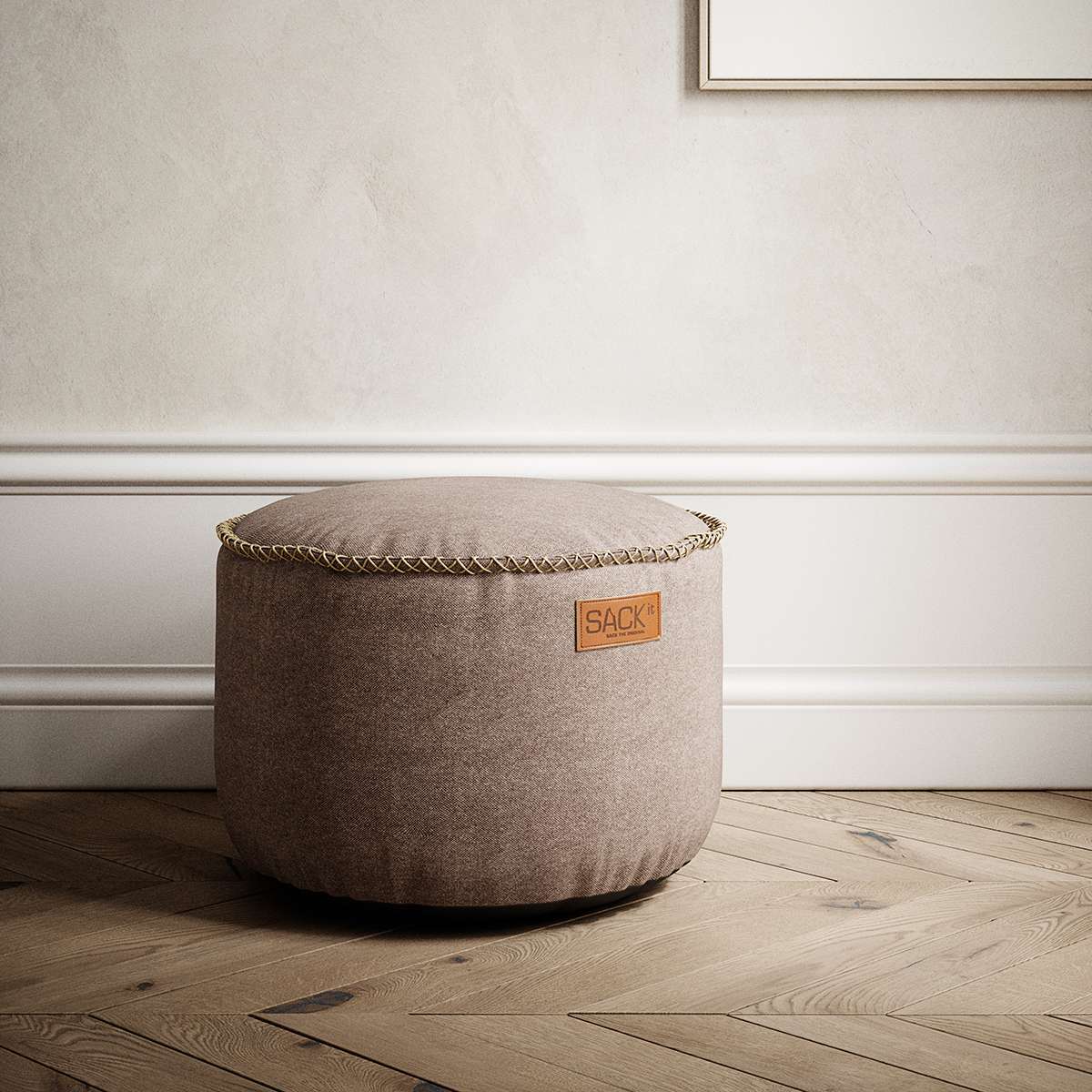 Canvas Pouf 2 Pack
