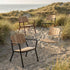 Kirra Patio Lounge Chair in olijfgroen van sackit in een buitenomgeving