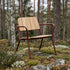 Kirra Patio Lounge Chair in Chestnut van sackit op een terras