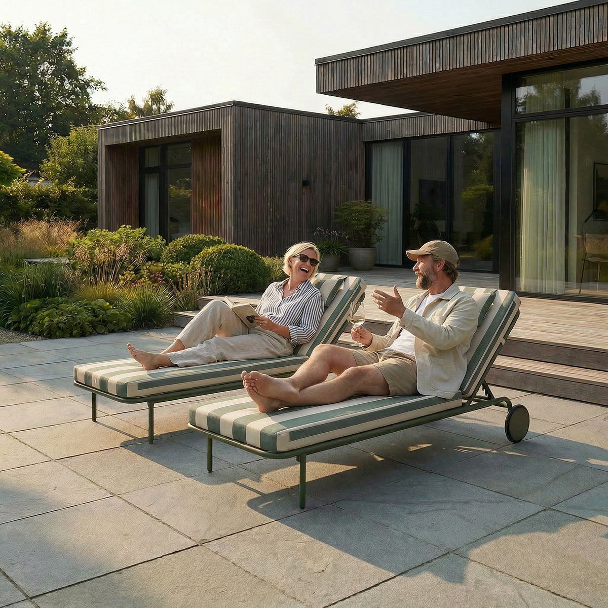 Mollis Sunbed - Mollis Ligbed in Olefin & Aluminium | SACKit