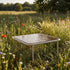 Mollis Coffee Table in Taupe van sackit buiten bij natuurlijk licht