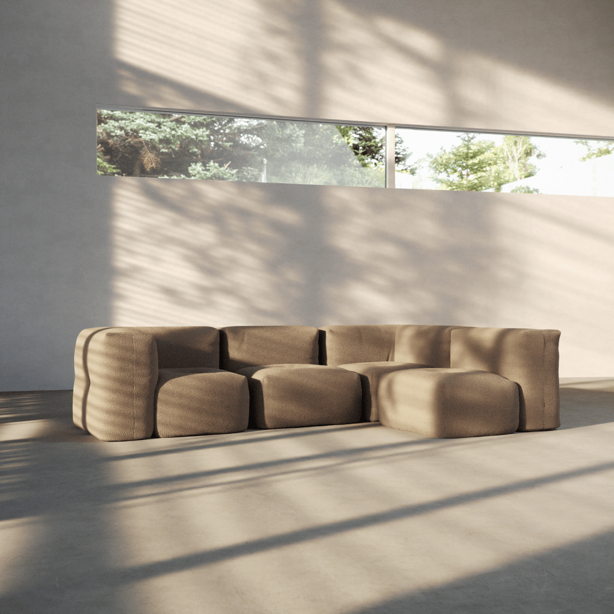 Soft Sofa Indoor - 4 Seater Corner Sofa