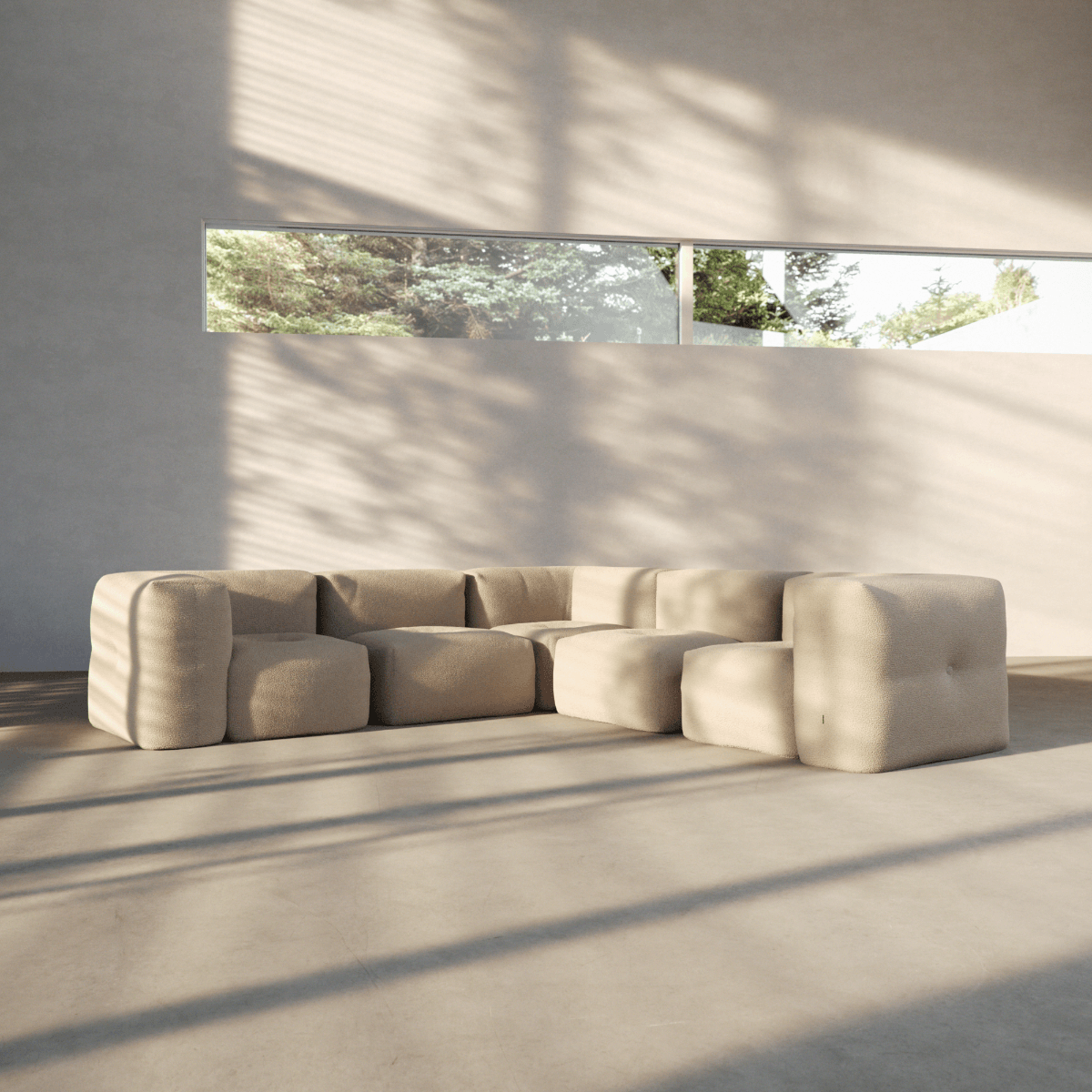 Soft Sofa Indoor - 5 Seater Corner Sofa