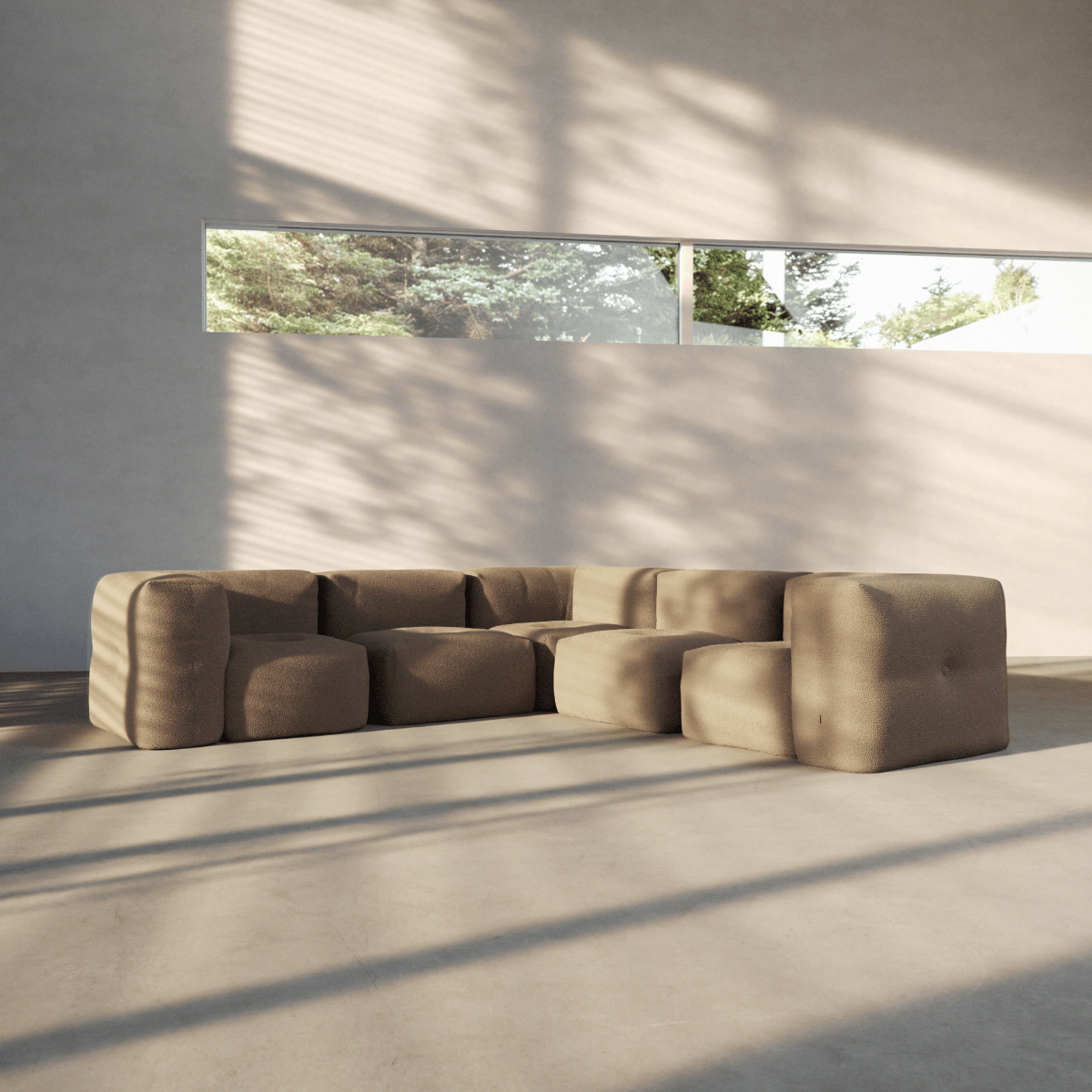 Soft Sofa Indoor - 5 Seater Corner Sofa