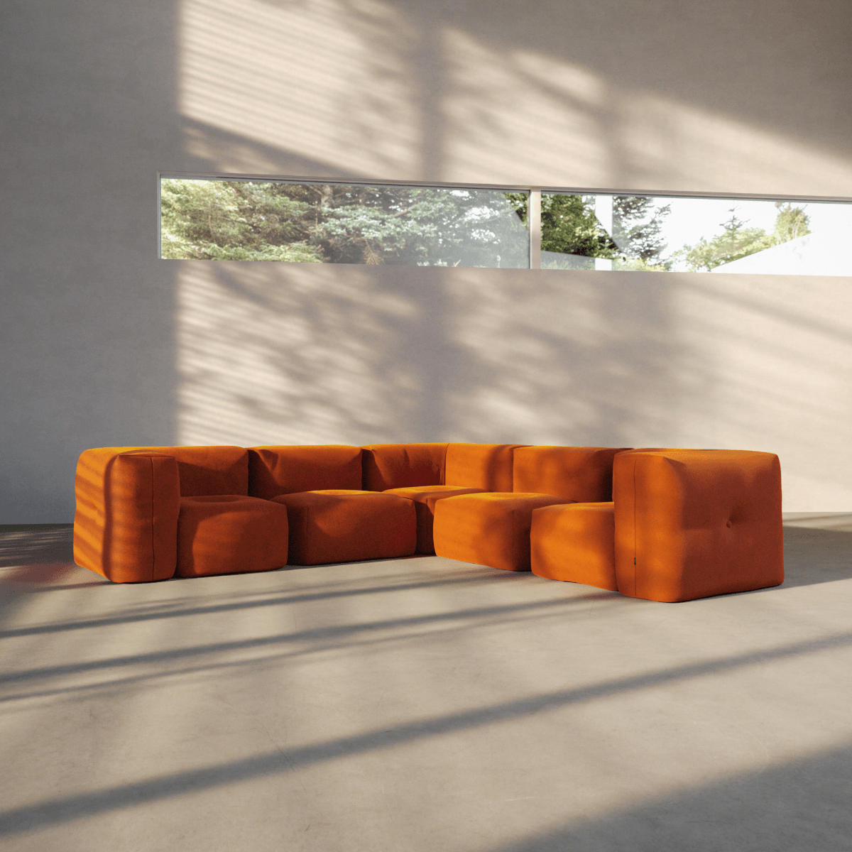 Soft Sofa Indoor - 5 Seater Corner Sofa