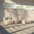 Soft Sofa Indoor - 3 Seater Open