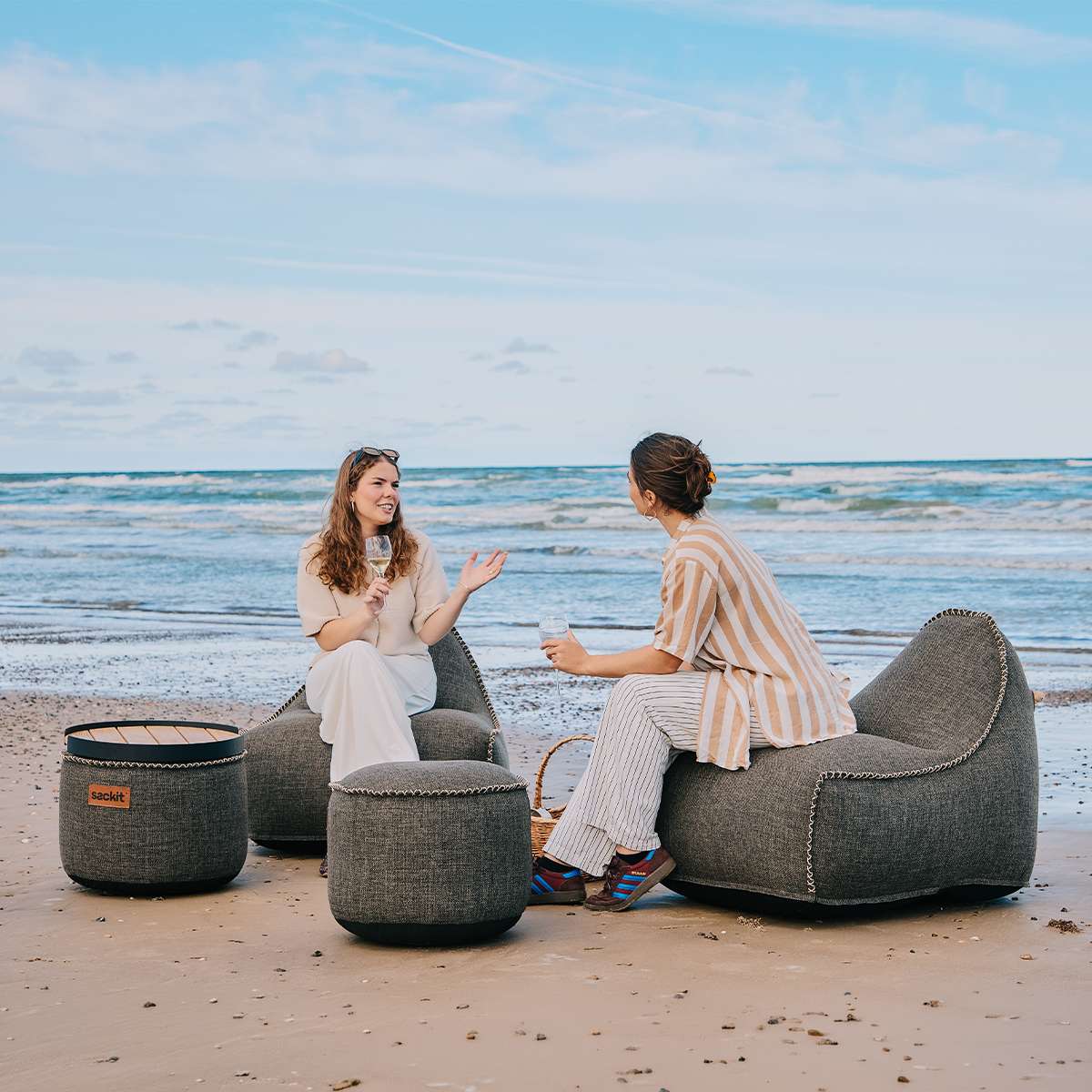 Cobana Lounge Chair & Pouf