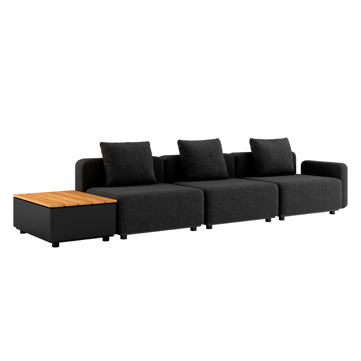 Cobana Lounge Sofa - 3 seater w/ Patio Storage Table