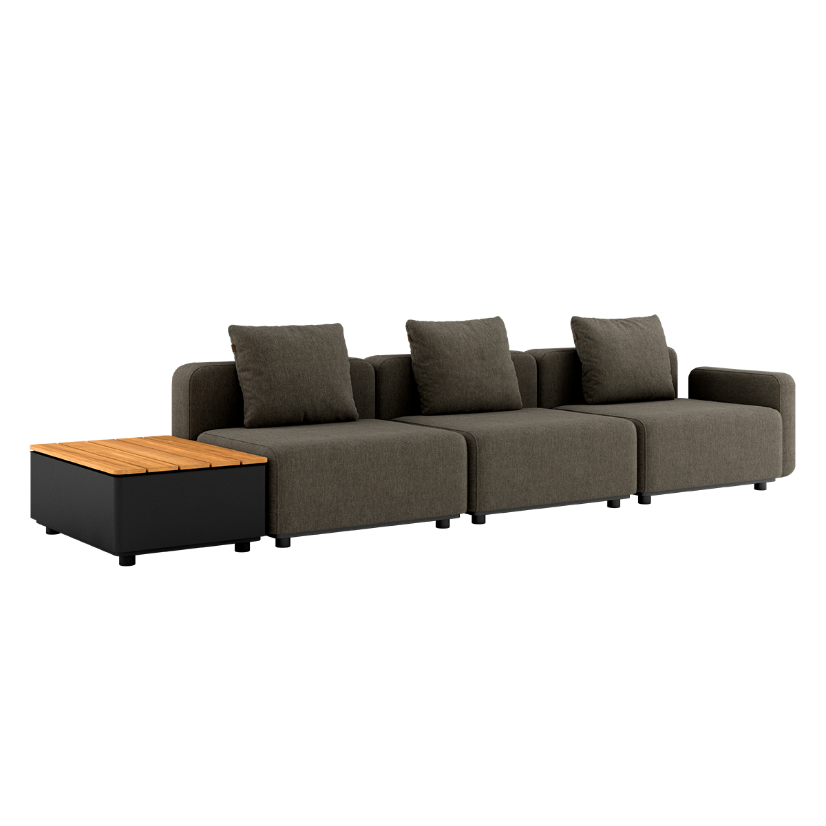Cobana Lounge Sofa - 3 seater w/ Patio Storage Table