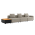 Cobana Lounge Sofa - 3 seater w/ Patio Storage Table