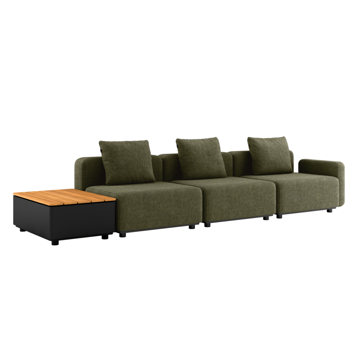 Cobana Lounge Sofa - 3 seater w/ Patio Storage Table