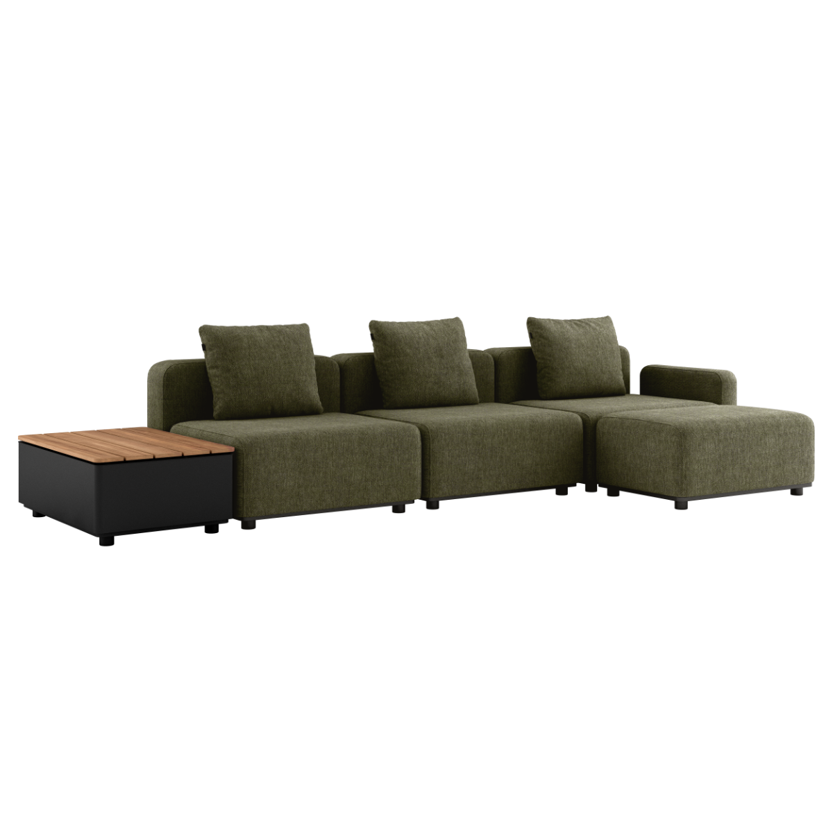 Cobana Lounge Sofa - 3 seater w/ Patio Storage Table