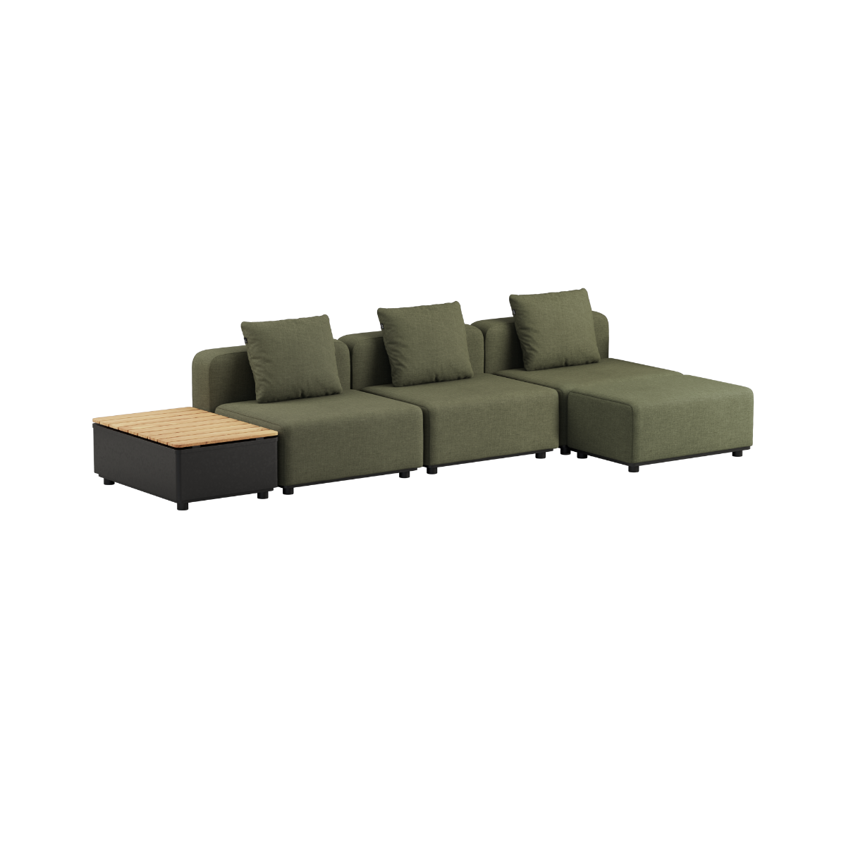Cobana Lounge Sofa - 3 seater w/ Patio Storage Table